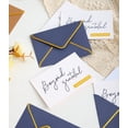 thumbnail image 5 of Navy Foil Letterpress Thank You Cards 36 Pack 4x6 Inches For Weddings, Graduations, Funerals, 5 of 6