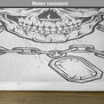 thumbnail image 6 of Ambesonne King Place Mats Set of 4, Skull Hip Hop Style Sketch, Standard Size, Charcoal Grey White, 6 of 6