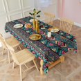 thumbnail image 3 of Rectangle Waterproof Tablecloth 60×102 Inch, Bohemia Style Reusable Indoor/Outdoor Durable Table Cover for Party Kitchen Dinner Room Decor, 3 of 6