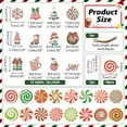 thumbnail image 2 of 28Pcs Mini Christmas Candy Cane Decorations Christmas Wooden Pendant Decorations Lollipop Christmas Tree Hanging Ornaments Paper Flag Banners, 2 of 6