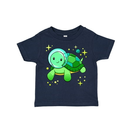 

Inktastic Cute Green Space Turtle with Planet and Stars Gift Toddler Boy or Toddler Girl T-Shirt