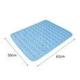 thumbnail image 2 of Dog Cooling Pad, Dog Ice Silk Mat Summer Pet Mat Sleeping Mat Lce Mat, Summer Cooling Mat for Dogs Cats(M,Coffee, 24.4x19.7in), 2 of 6