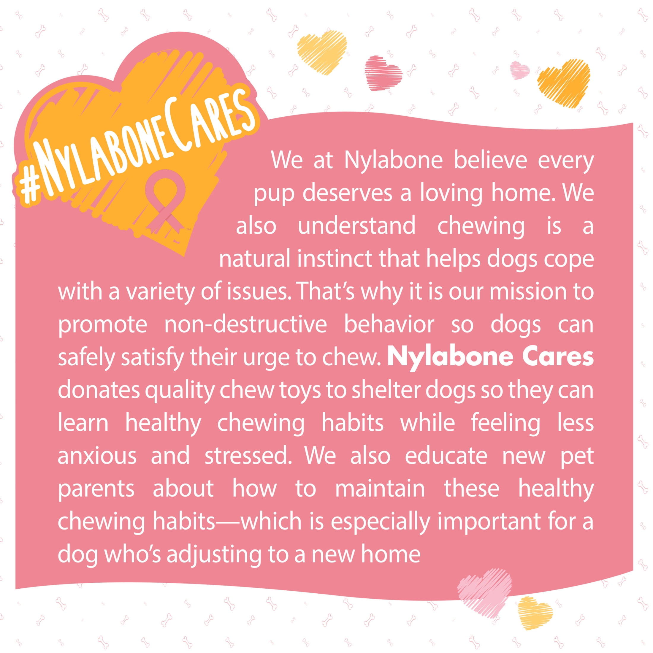 Nylabone Power Chew Textured Knuckle Bone Dog Chew Toy Chicken Pink & Camo X-Large (2 Count)