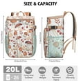 thumbnail image 3 of Cooler Backpack Portable Backpack Coolers for Men & Women,Mushroom Lunch Backpack for Road Trips, 3 of 6