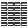 thumbnail image 1 of Unique Bargains Black Tri-Glide Slide Buckles Webbing Strap Fastener (100 Pack), 1 of 5