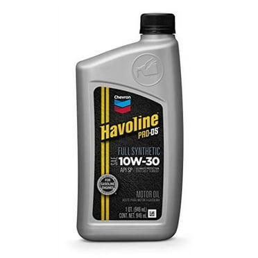 Chevron Havoline Pro-DS Full Synthetic Motor Oil 10W-30, 1 Quart