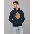 thumbnail image 2 of Astro Palmistry - Zodiac Hand Emoji Art Design Men's Hoodie, 2 of 4