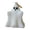 D, variant on 3" Slim Ghost Shaped Candle, White Scented Soy Wax Blend Halloween Novelty Candle for Spooky Room Decor, Style A, 1-Piece