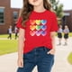 thumbnail image 5 of Blusas y camisas de manga corta con cuello redondo para niños y niñas, camisetas gráficas de manga corta, blusas con estampados bonitos para la temporada escolar., 5 of 9