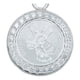 thumbnail image 2 of JOYARIS Dije Medalla San Miguel Arcangel Zirconias Plata Pura 999 DM-0000957, 2 of 4