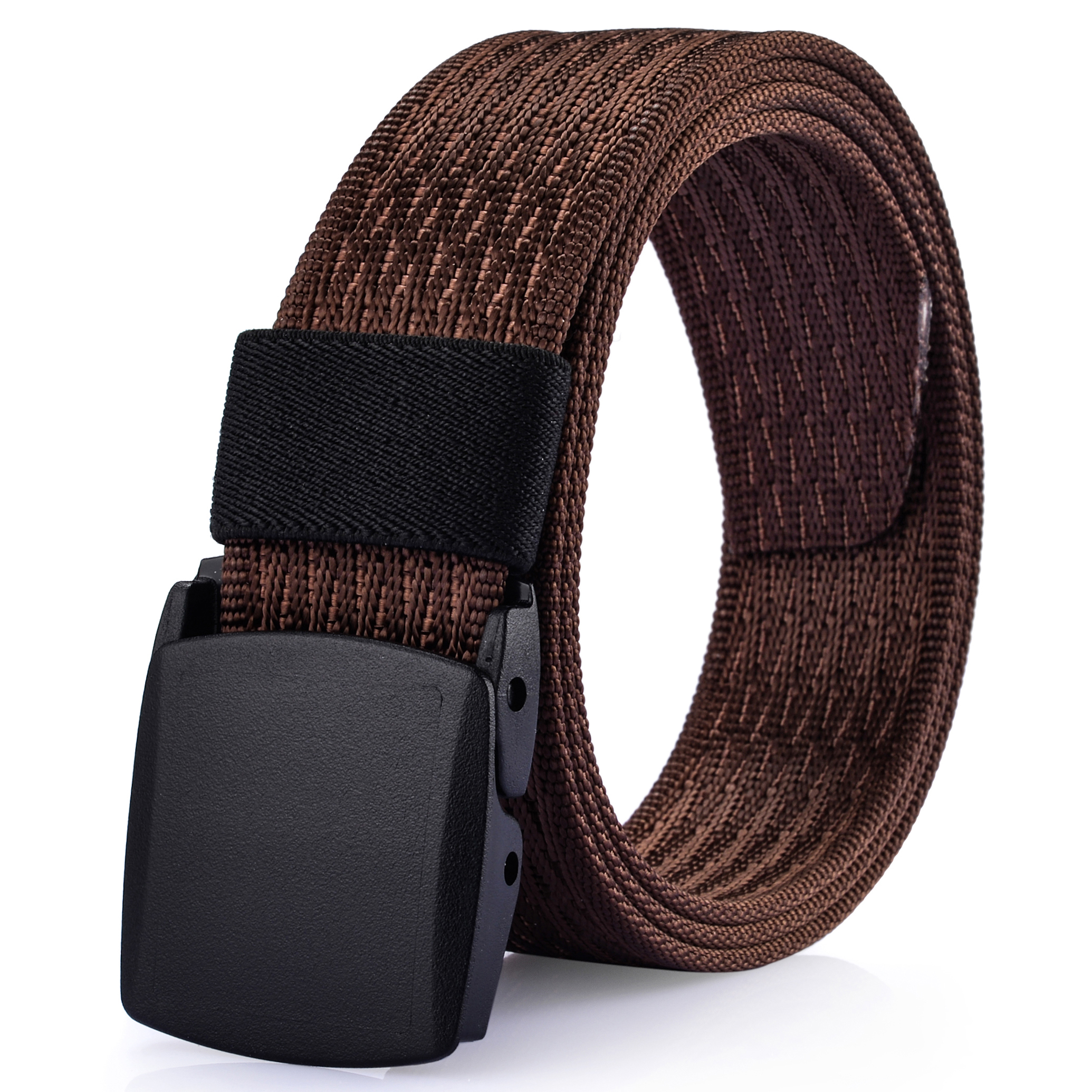 Ayli_AsYouLikeIt Men's Casual Dress Belt No Metal Parts Plastic