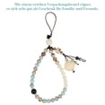 thumbnail image 3 of REOFLYUP 1Pack Wrist Strap Multi Beaded Phone Charm Bracelet Design Free Hands for Daily Use, 3 of 8