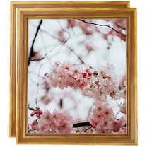 ArtToFrames 11" x 17" Antique Yellow Picture Frame, 11x17 inch Multi Wood Poster Frame (WOM-4948), 2 Pack