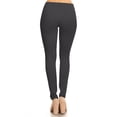 thumbnail image 3 of Women's Elastic Waist Solid Basic Jeggings Stretch Pants, 3 of 4