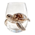 thumbnail image 2 of Gunhay Clearence Artisanal Blue Ringed Octopus Glassware 3D Octopus Stemless Wine Glasses, Handcrafted Marine Animal Bar Glass, Unique Nautical Gift for Nature & Zoo Lovers(Sea Turtle), 2 of 3