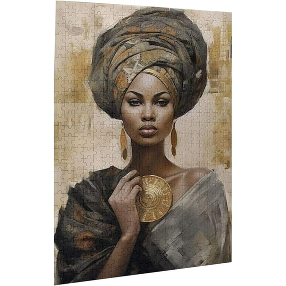 Puzzles For Adults 500 Pieces African Black Woman American Queen Formation Wooden  Living Room Props Toys Jigsaw Puzzle Funny Wall Art Gift