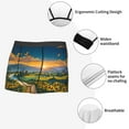 thumbnail image 5 of Haiem Sunflowers At Sunset Men's Boxer Briefs, Every Day Comfort Stretch Cotton Moisture-Wicking Underwear-Medium, 5 of 8