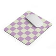 thumbnail image 4 of Mousepad Lavender Checkerboard Aesthetic Grid Pattern Design, 4 of 6