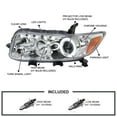 thumbnail image 3 of Spec-D Tuning Angel eye + LED Projector Headlights Compatible with 2008-2010 Scion xB, Left + Right Pair Headlamps Assembly, 3 of 5