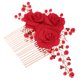 thumbnail image 1 of unbranded Peine Rojo Con Para Novia Accesorio De Duradero Y, 1 of 6