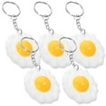 thumbnail image 6 of DRAFIDEEP 5Pcs Boiled Egg Keychain Pendants for Key Attachment and Handbag Pendant Charms Multi-colored, 6 of 8