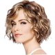 thumbnail image 1 of Cabello ondulado Bob Peluca Marrón mezclado Ondulado corto Peluca rizada Pelucas sintéticas de aspecto natural Fibra resistente al calor Cabello para mujeres Niñas 1 pieza Set Vhermosa BST3072539, 1 of 5