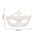 thumbnail image 2 of Unique Bargains 1 Pce Masque de Fête Couronne Réutilisable Pâte Blanche, 2 of 5