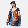 thumbnail image 3 of Gaeub Galactic Dog Swirls Art Men's and Women's UPF 50+ Long-Sleeved Sun Protection Clothing, Fishing Shirt Long Sleeve Zip-Medium, 3 of 7
