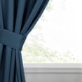 thumbnail image 3 of Superior Blackout Solid Light Filtering Grommet Curtain Panel Set, 46" x 84", Marine Blue, 3 of 14