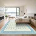 thumbnail image 3 of ODIKA 5x7 Machine Washable Non-Slip Area Rug, Traditional Light Blue High Traffic Rug, Blue, 1078130, 3 of 7