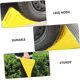 thumbnail image 2 of 1 piece tire stopper made of plastic, nonslip vehicle block, practical ramp for tire support, suitable for various vehicle types., 2 of 5