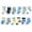 Blue, variant on Toddler Boys Socks 4T 12 Pack Non Kids Toddler Baby Socks With Grips For 3 5 Years Boys Girls Cotton Crew Socks Multi Colors,One Size