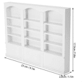 thumbnail image 3 of 1/12 Scale Miniature Display Cabinet Dolls House Mini Furniture Glass Bookcase Red, 3 of 7