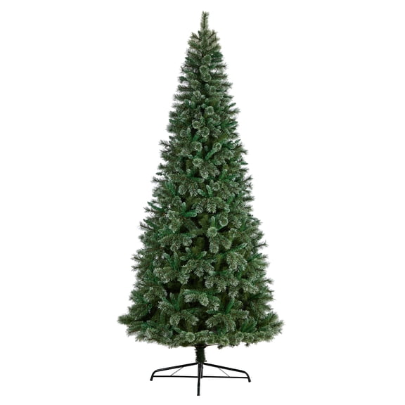 Nearly Natural 10ft. Wisconsin Slim Snow Tip Pine Artificial Christmas Tree, Green