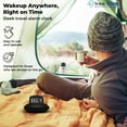 thumbnail image 4 of Sonic Alert - Sonic Shaker Portable Super Loud Digital Alarm Clock for Heavy Sleepers, Compact Design, Black, 4 of 8
