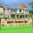 thumbnail image 3 of Happy Fathers Day Banner, Father's Day Decoration Yard Sign, Party Supplies Tool, Repairs Pics Bunting, Outdoor Fence Balcony Inside Garden Home, 3 of 5