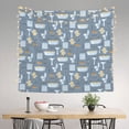 thumbnail image 2 of Sikiie Blue Bathroom tapestry wall hanging home decor for bedrooms, living rooms, dorms 60x51in, 2 of 6