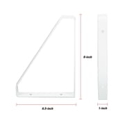 Hyper Tough 9 X 6.5 3-Way Shelf Bracket, White