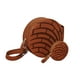 thumbnail image 3 of SET de 2 Piezas: BOLSA y MONEDERO en forma de PAN DE CONCHA CHOCOLATE, Redonda, Cross-Body, PAN DE DULCE, Correa Cruzada y Ajustable, Vini Piel, Moda Kawaii, Color Café., 3 of 5