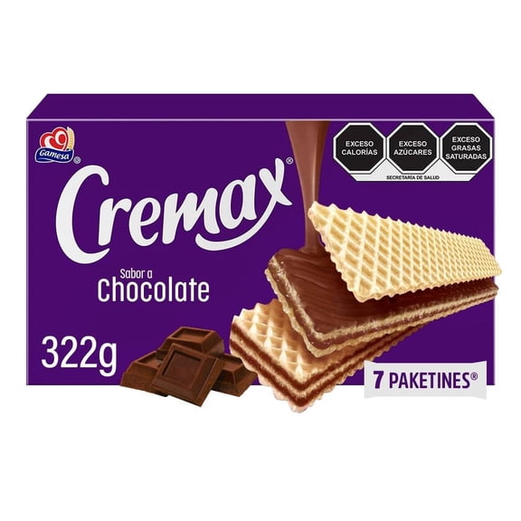 Galletas Cremax con relleno sabor chocolate 322 g