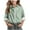 Green, variant on Girls Long Sleeve T-Shirts, Long Sleeve Shirts for Girls, Girls' Fall Trendy Casual Rolled Long Sleeve Lapel Button-Up Print Blouses