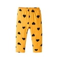 thumbnail image 3 of Infant Baby Girl Heart Shaped Pants Ribbed Casual Leggings White & Orange & Pink 3-6 Months, 3 of 6