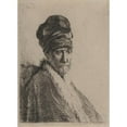 thumbnail image 2 of Rembrandt van Rijn 18x24 Black Ornate Framed Double Matted Museum Art Print Titled: Bust of a Man Wearing a High Cap, the Artist's Father (1630), 2 of 5