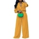 thumbnail image 1 of VISgogo Conjunto de pantalones para mujer, camisa de manga larga con botones y cintura elástica, pantalones de pierna ancha, atuendo de otoño VISgogo  moda, 1 of 8