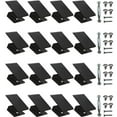thumbnail image 1 of Lot de 16 Pinces de Fenêtre Robustes, Pinces pour Panneau avec Poignées de Porte et Vis pour Contreplaqué, Brique, Bois, Béton, Installation Sécurisée, 16 Pcs, 1 of 8