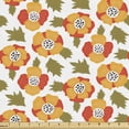 thumbnail image 1 of Poppy Flower Sofa Upholstery Fabric by the Yard, Flowering Plants Pattern Botany Themed Warm Petals and Leaves, Decorative Fabric for DIY & Home Accents, 3 Yards, Olive Green Vermilion by Ambesonne, 1 of 4