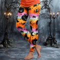 thumbnail image 2 of mgoYE Halloween Leggings for Women Plus Size Women's Holiday Casual Halloween Printed Leggings Workout Exercise Bottoms Women Leggins Size S, 2 of 7