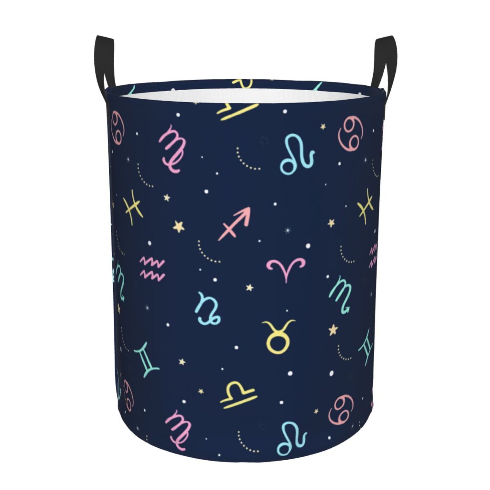 ZNDUO Round Laundry Basket, Waterproof Collapsible Laundry Baskets with