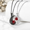thumbnail image 2 of SLYNSHome Couples Necklace Valentine's Gifts Angel and Devil Necklace Wing Pendant with Crystal Heart Ornaments Couples Birthday Gift, 2 of 6