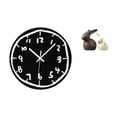 thumbnail image 1 of Reloj de pared,Reloj de pared silencioso y decorativo que no hace tictac,Reloj moderno de 12 pulgadas para pared de casa o oficina,sencillo.,Estatua de cerámica,Juego de estatuas de cerámica, 1 of 8
